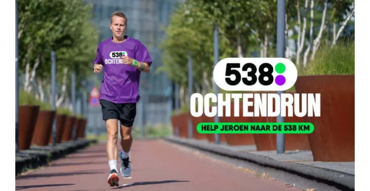 Jeroen van Veen Rent 538 Kilometer voor Prinses Máxima Centrum: Slotstuk in Olympisch Stadion